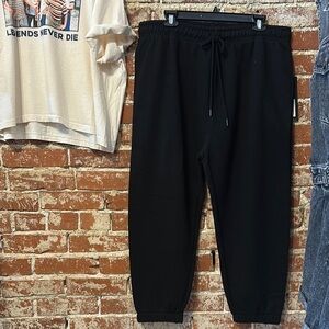 Mono B Black Joggers with Elastic Waistband